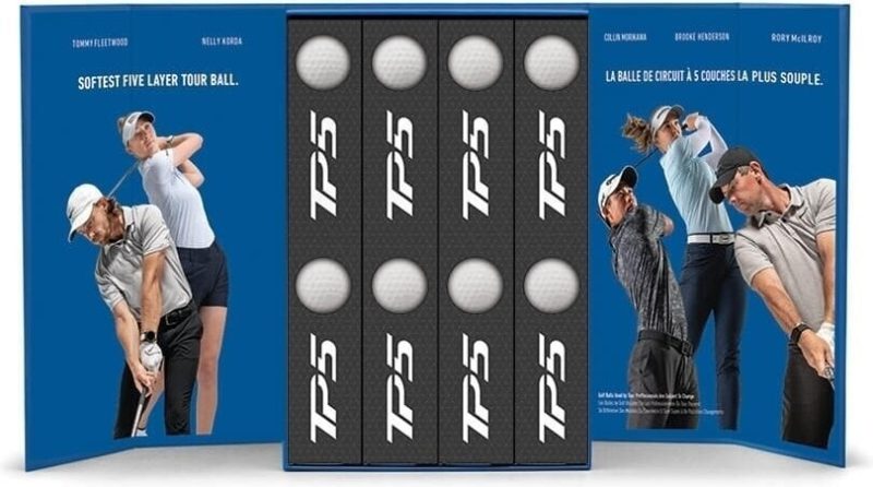 TaylorMade TP5 White 3+1 Box Piłki golfowe - obrazek 4