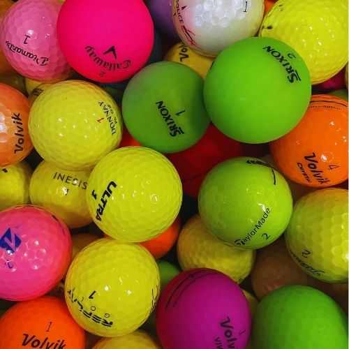 Piłki używane kolorowe mix Callaway Srixon Volvik i inne 20szt AB